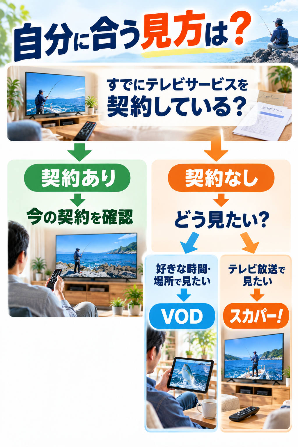 自分に合う釣りビジョンの見方