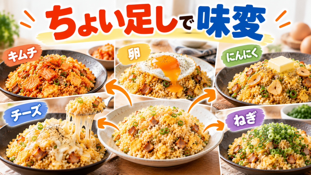 冷凍チャーハンのアレンジ