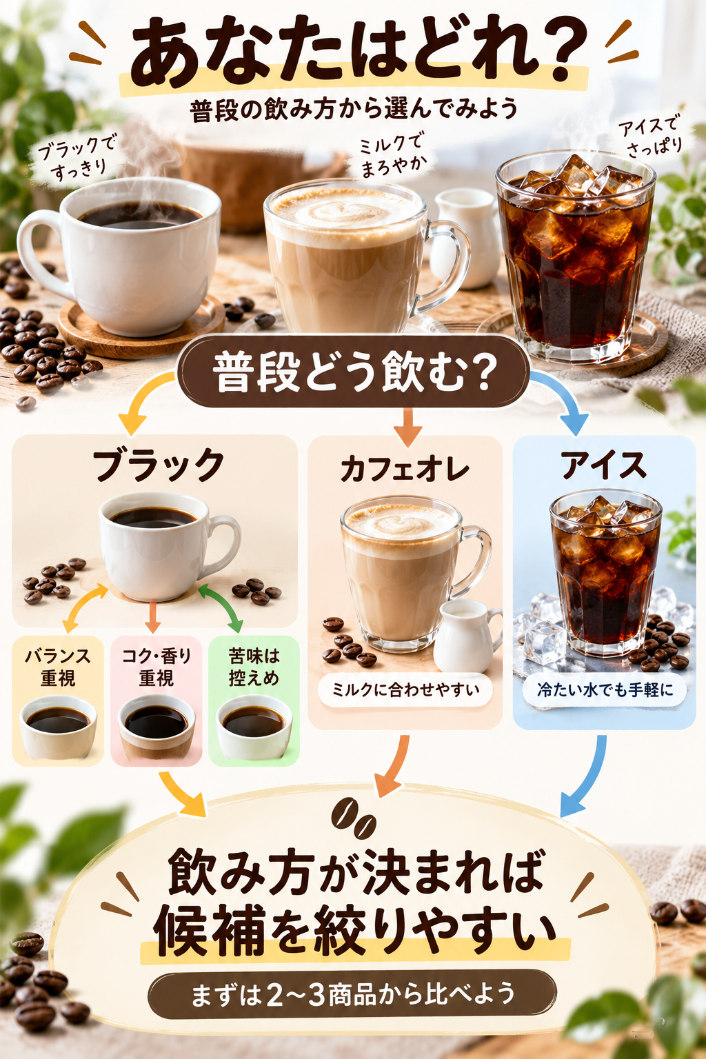 コーヒーの飲み方と選び方ガイド