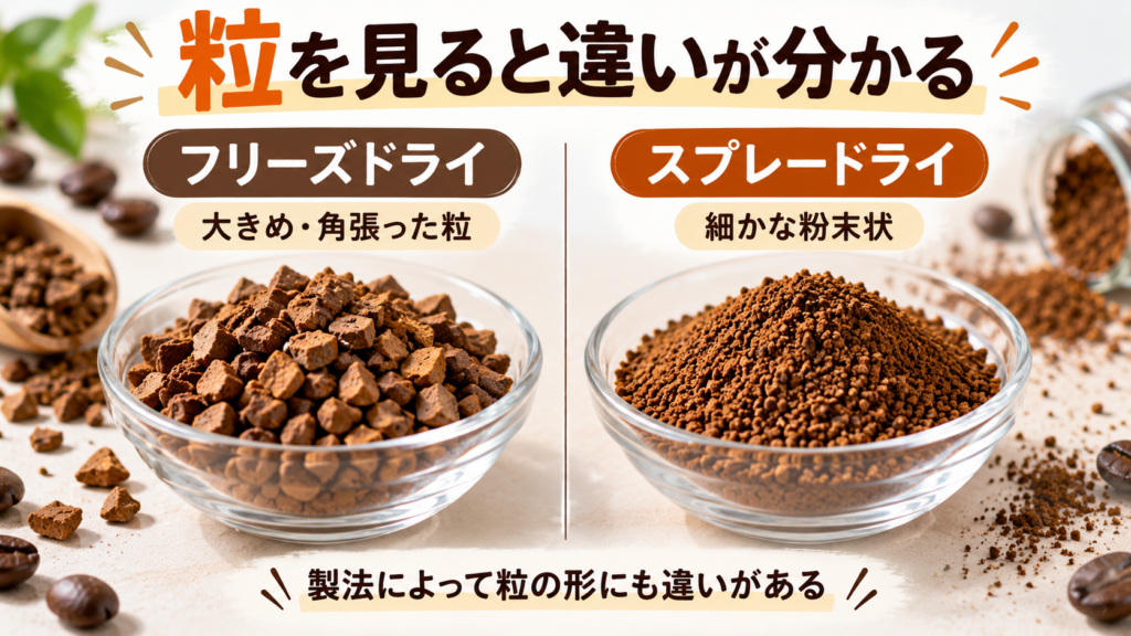 粒で比べるコーヒー製法の違い
