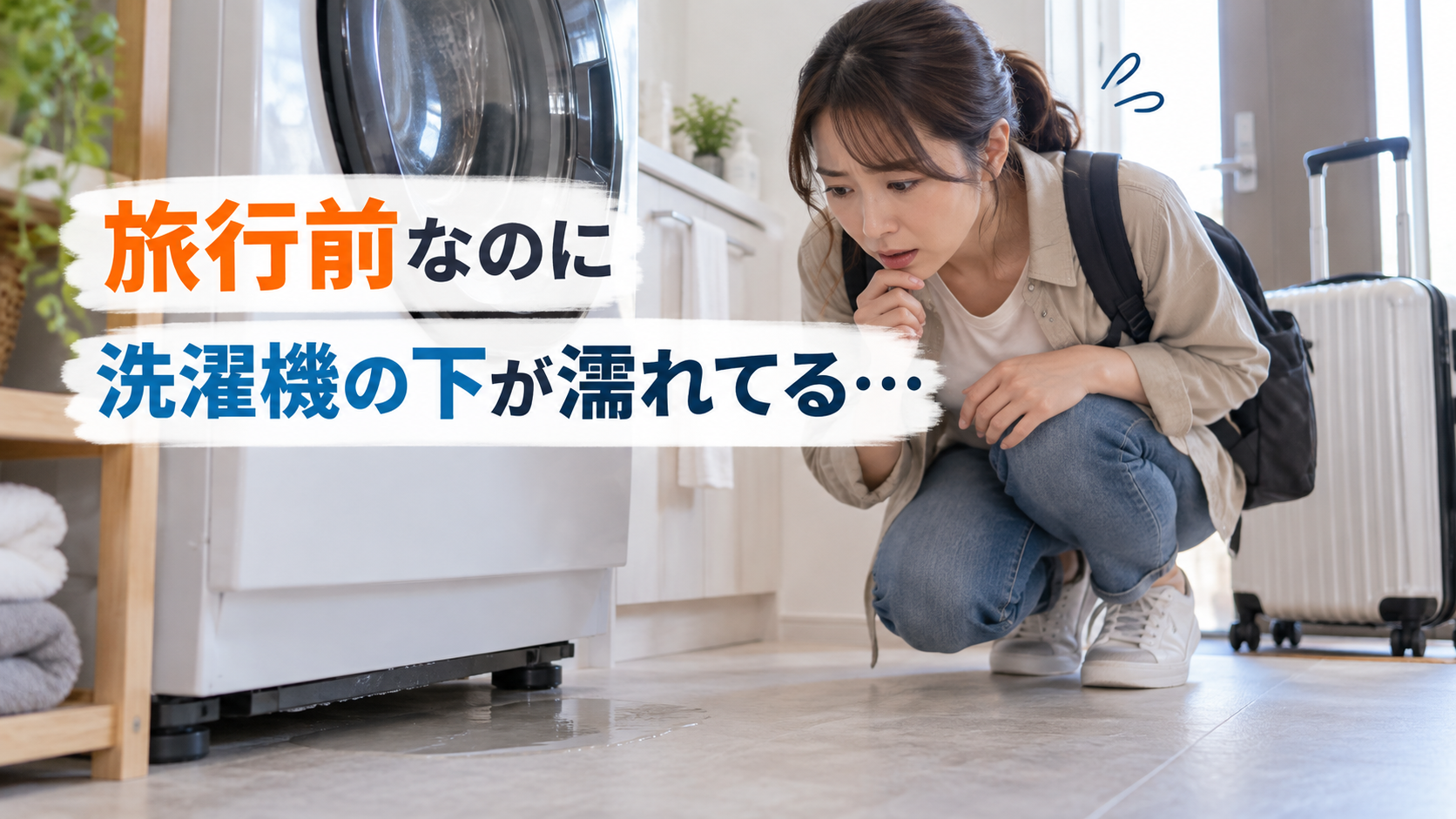 旅行前の水漏れトラブル