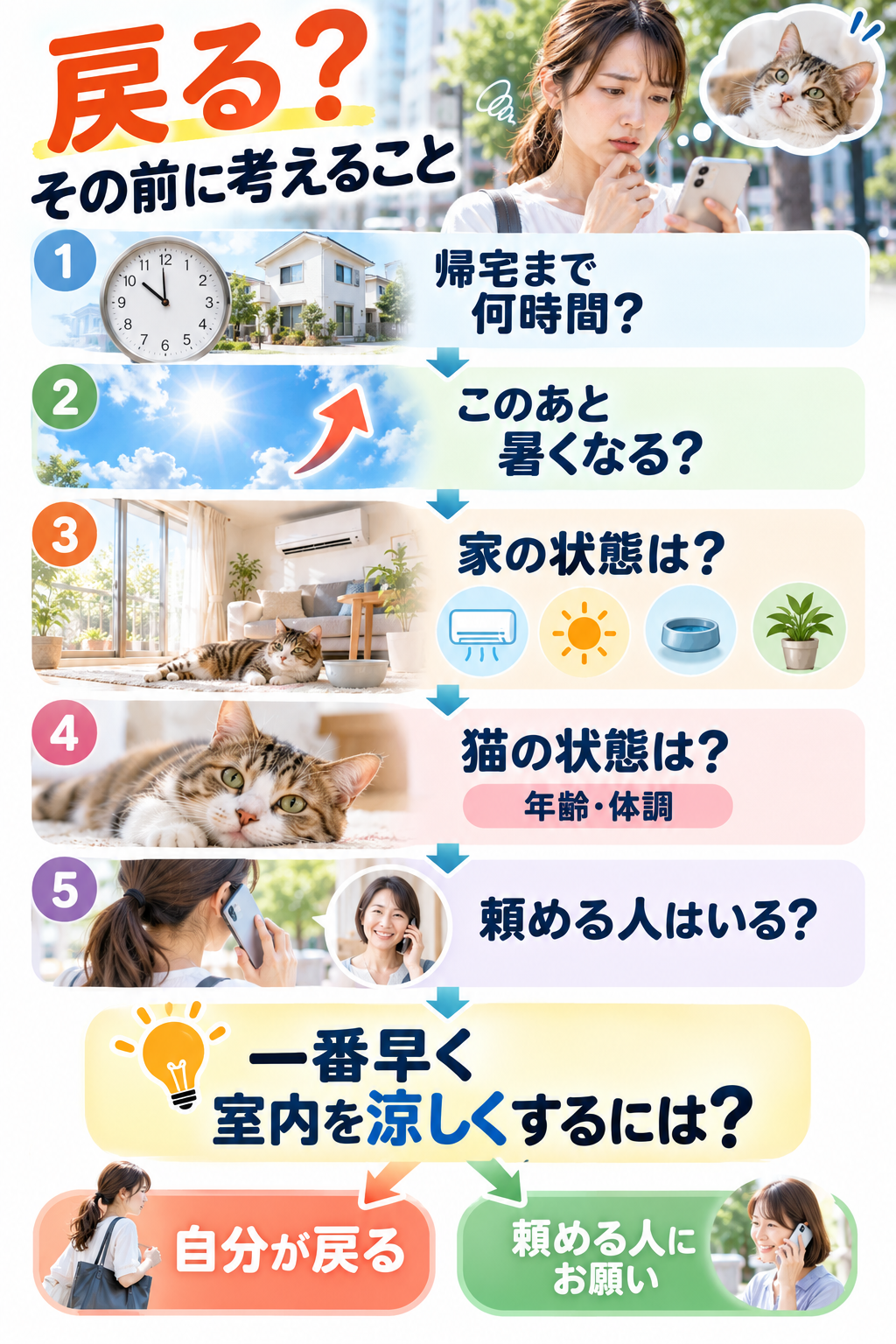 猫と冷房の帰宅判断ガイド