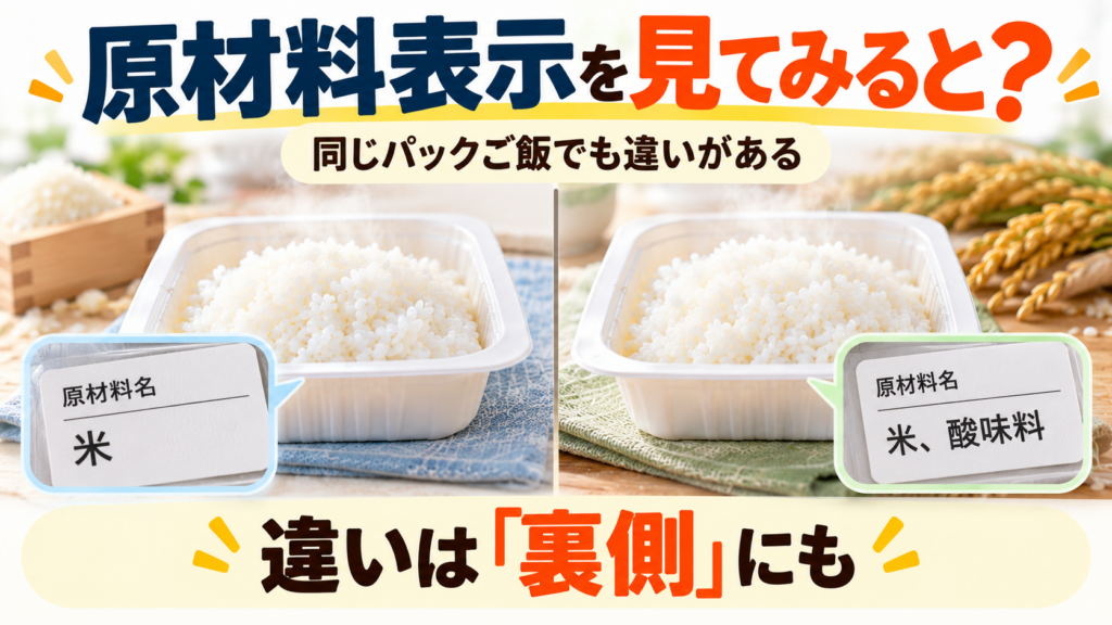 原材料表示を見てみると?