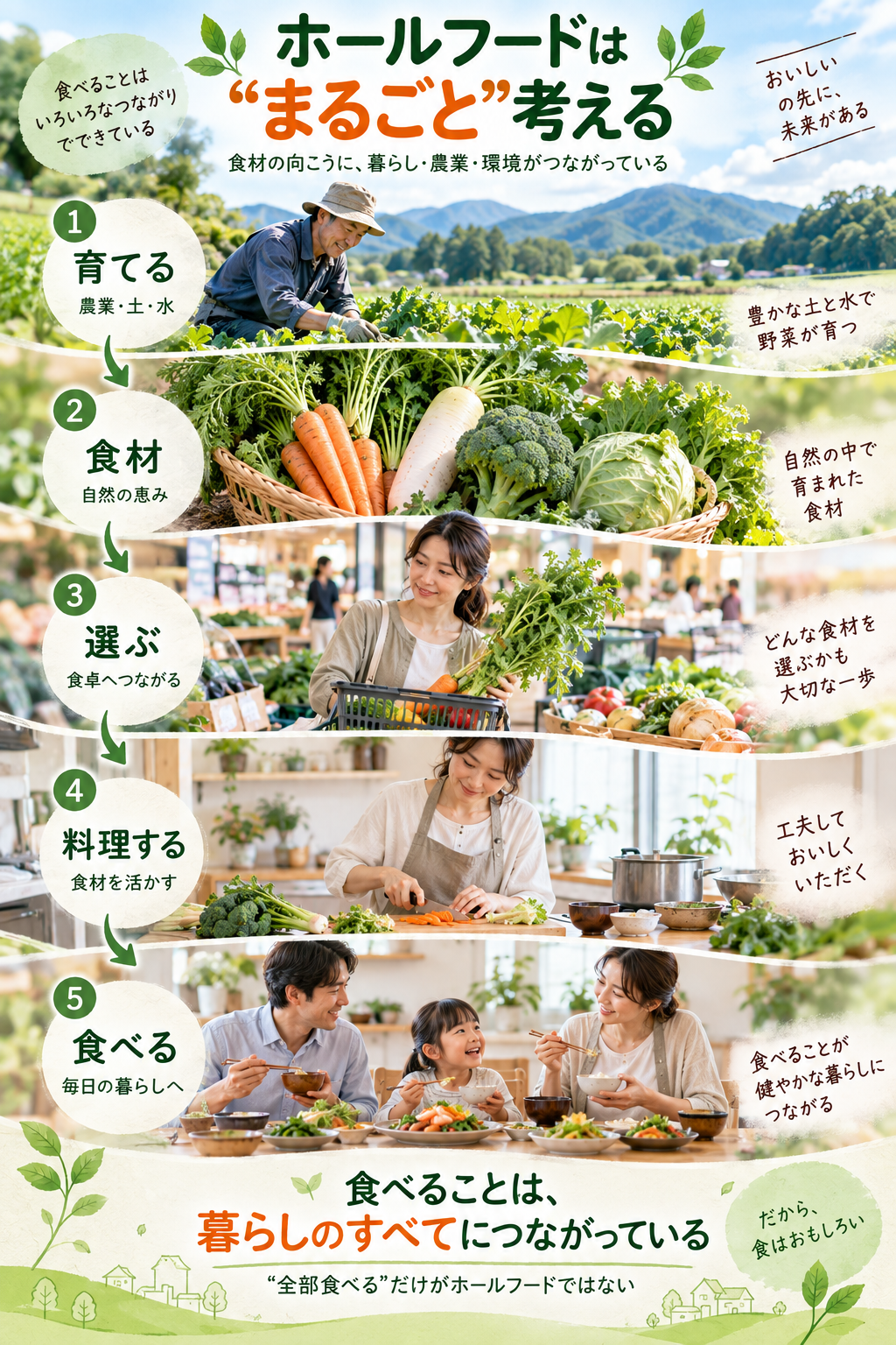ホールフード、食卓までのつながり