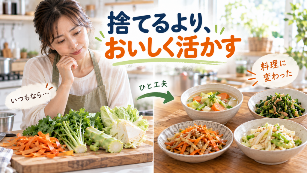 捨てるより、おいしく活かす