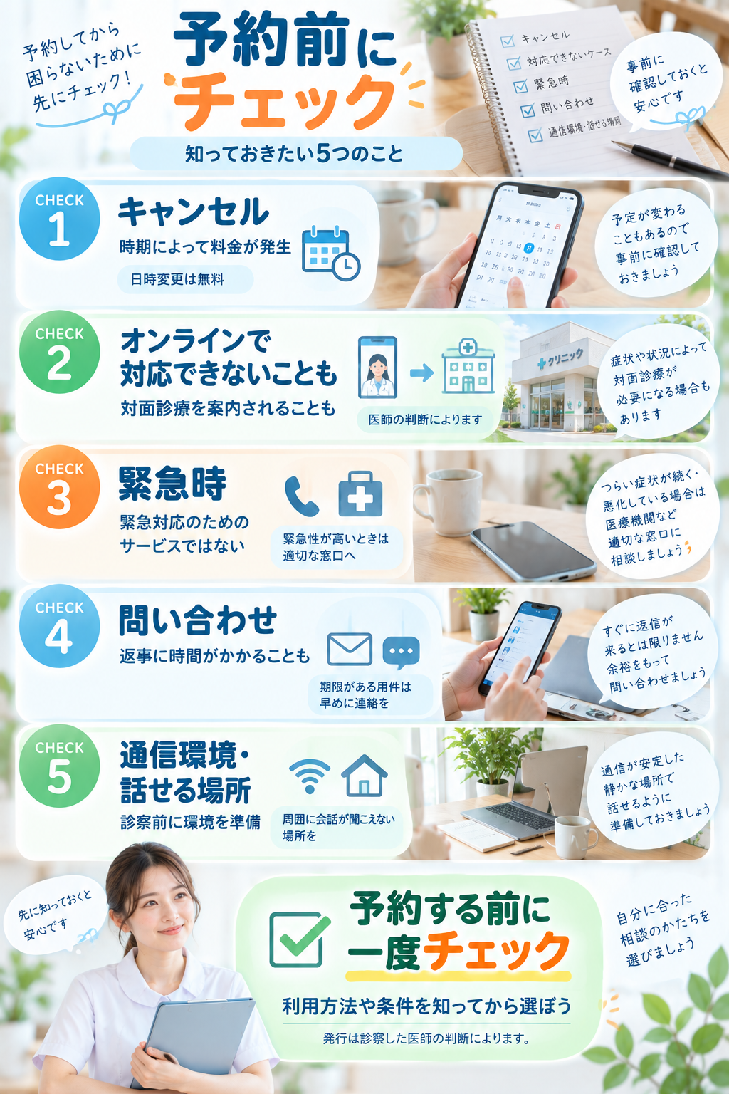 予約前の最終チェック