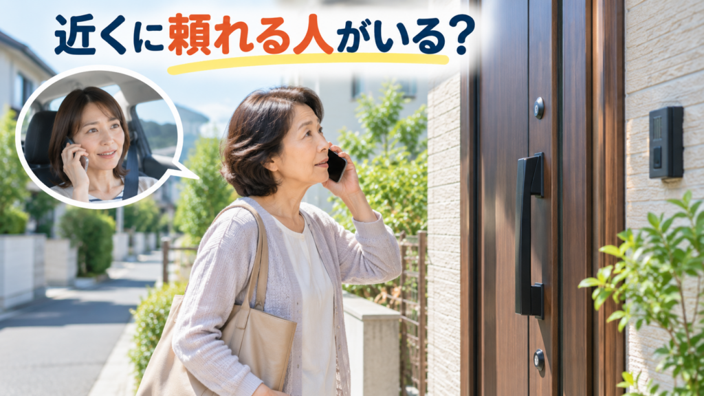 近くに頼れる安心のご近所確認