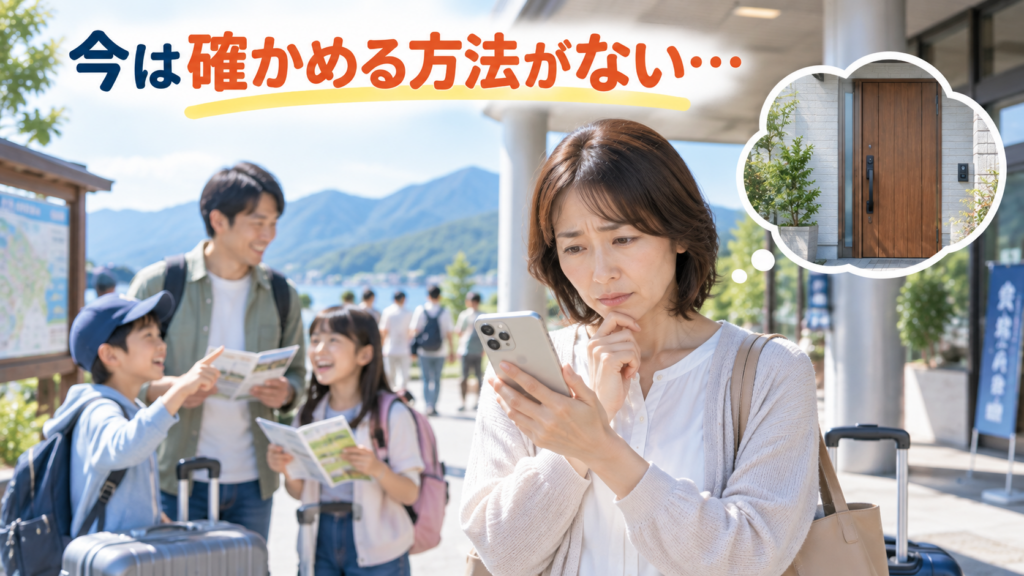 旅先で募る戸締りへの心配