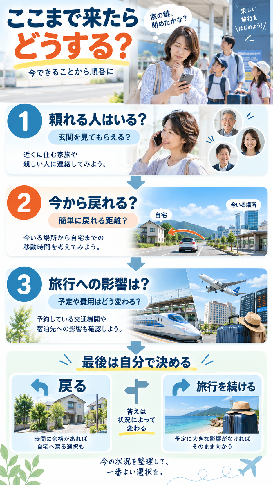 戸締り確認の選択ガイド