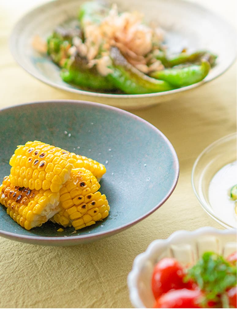 美味しそうな野菜の献立