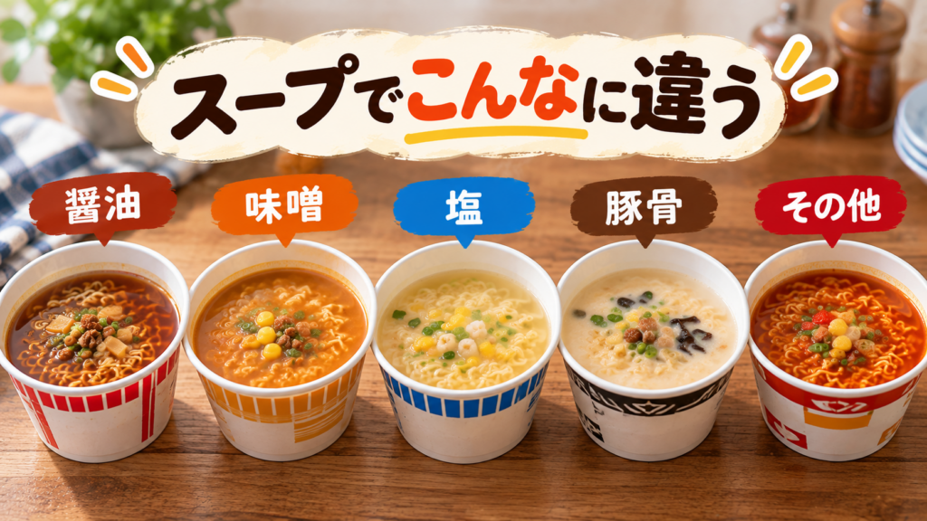5種のスープを食べ比べ