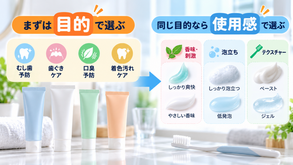 歯みがき粉の選び方