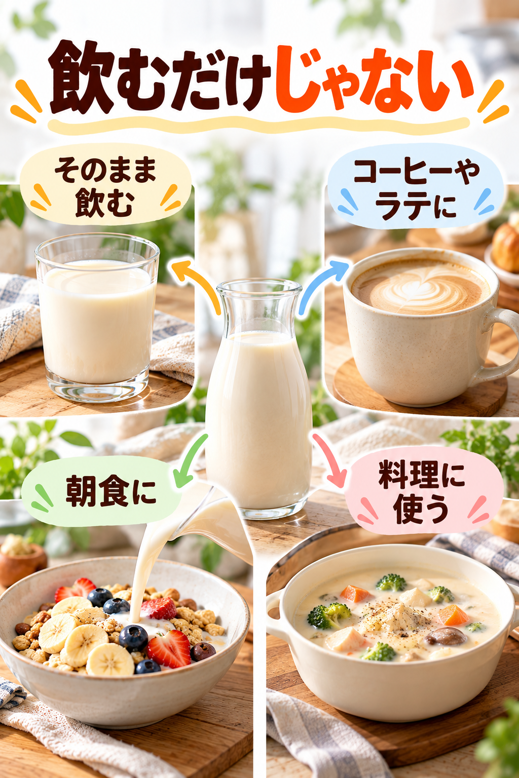 植物ミルクの楽しみ方4選