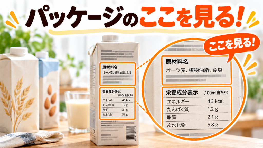 パッケージのここを見る