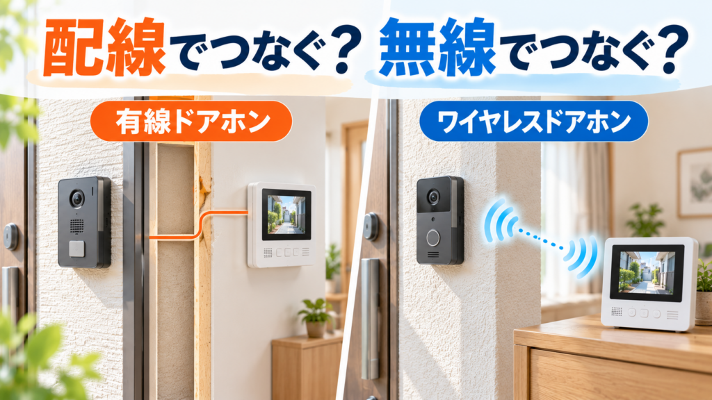 有線と無線のドアホン比較