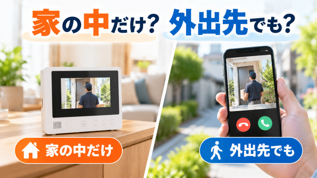家の中も外出先も見守るドアホン比較