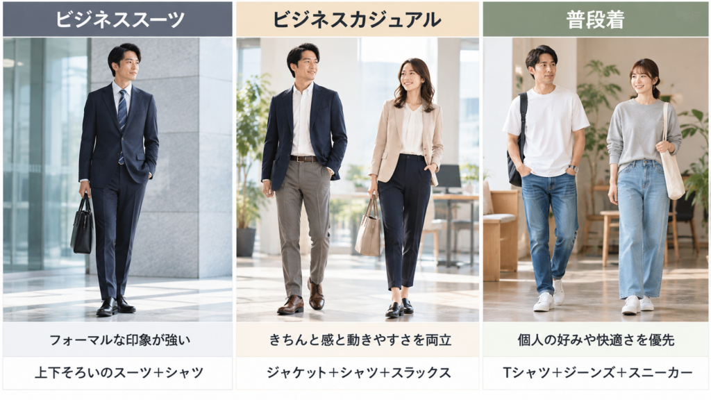 ビジネス服装スタイル比較ガイド