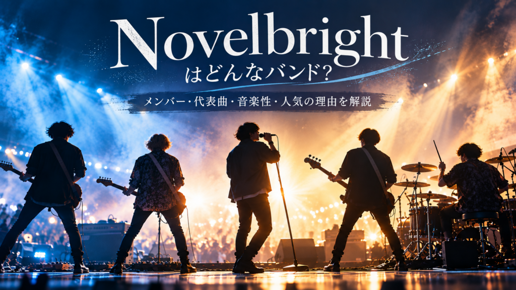 5人組ロックバンドがライブを行っている様子