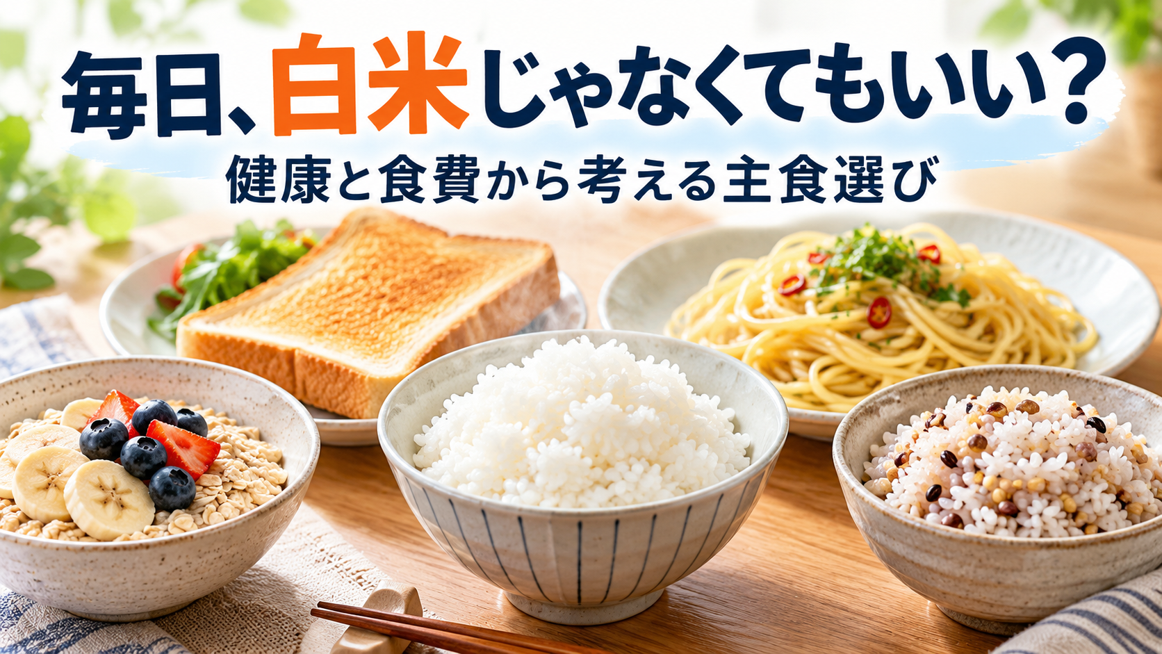 白米の代わりになる食品