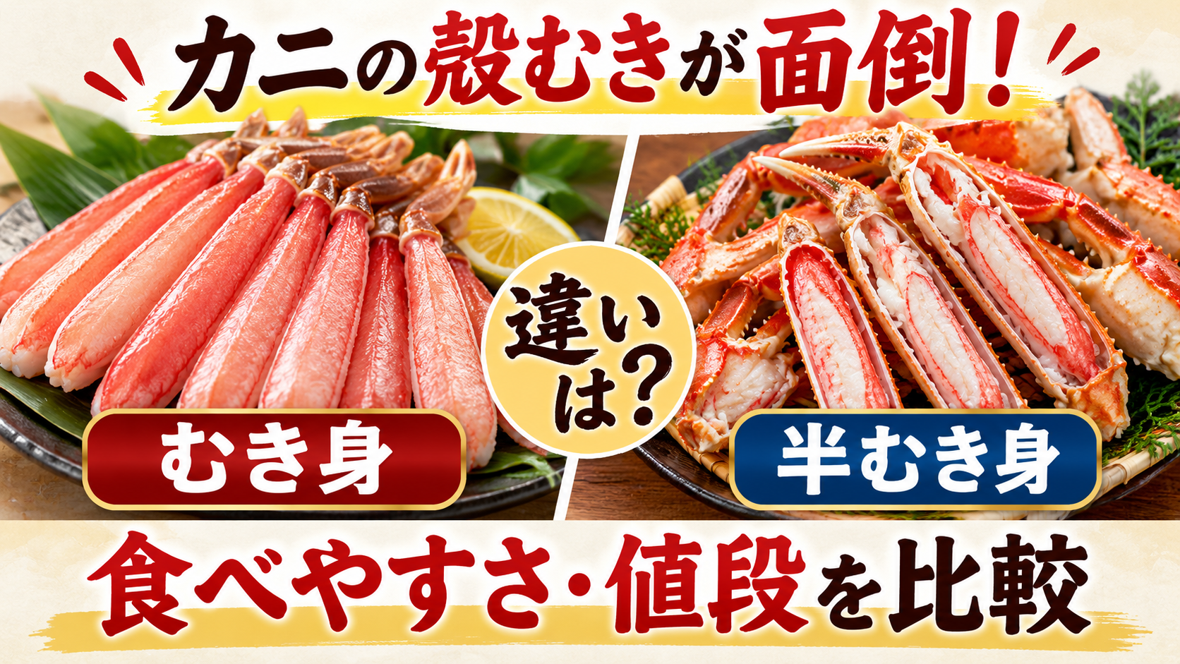 カニの殻剥きが面倒な方へのガイド