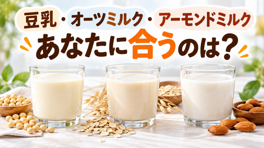 あなたに合う植物ミルクは?